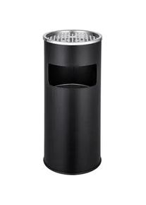 TecTake Standaschenbecher ,25 x 61 cm,schwarz , Schwarz , Metall , Zylindrisch , Essen & Trinken, Barausstattung