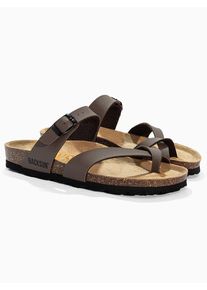BACKSUN Teenslippers "Barcelone" bruin - 63% | Maat: 36 |