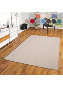 my home, Teppich &raquo;Fortis, Schlinge, Made in Netherlands&laquo; rechteckig 5 mm H&ouml;he Uni Farben, gekettelt, auch als L&auml;ufer, strapazierf&auml;hig, Wohnzimmer, 