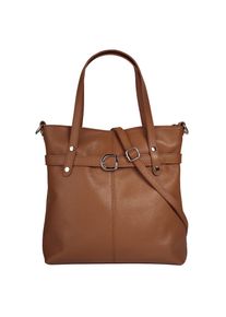 CLUTY , Shopper, echt Leder, Made in Italy , cognac