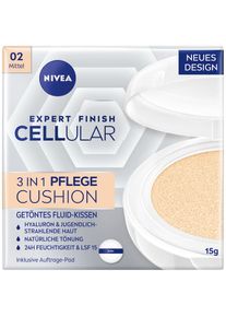 Nivea , Foundation »CELLULAR Expert Finish 3in1 Pflege Cushion«, LSF 15, spendet Feuchtigkeit, ebenmäßigere Haut, mindert Fältchen. , mittel , Dank...