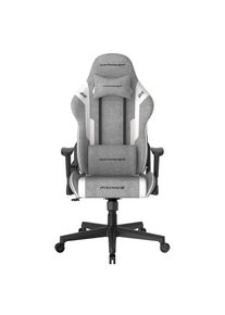 DXRacer , Gaming-Stuhl »Prince Gaming Chair Regular L, Stoff, PVC, grau weiß« , grau weiß , Empfohlene Größe: < 185 cm. Maximale Kapazität der...