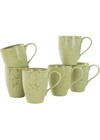 Creatable , Becher »Kaffeebecher NATURE COLLECTION«, (Set, 6 tlg.), Tassen Set, 6-teilig , sand