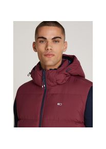 Tommy Jeans , Steppweste »TJM ESSENTIAL DOWN VEST EXT«, abnehmbare Kapuze mit Kordelzug , Deep Rouge , XL , XL , Weste von Tommy Jeans