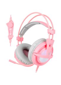 SADES , Gaming-Headset »A6« , pink , Einstellungen können über die multifunktionale Inline-Fernbedienung gesteuert werden