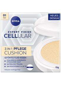 Nivea , Foundation »CELLULAR Expert Finish 3in1 Pflege Cushion«, LSF 15, spendet Feuchtigkeit, ebenmäßigere Haut, mindert Fältchen. , hell , Dank...