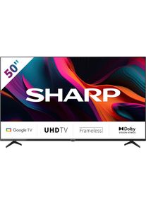 Sharp , LED-Fernseher »4T-C50GLx«, 4K Ultra HD, Google TV-Smart-TV, Dolby Atmos, Dolby Vision, HDMI 2.1 mit eARC) , schwarz , Mini Composite/CVBS +...