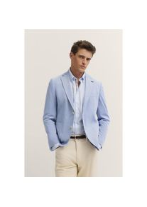 Bugatti, Herren, Sakko mit Reverskragen, 340-blaugrau, 54, 340-blaugrau, Baumwoll-Mix