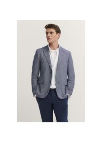 Bugatti, Herren, Sakko mit Reverskragen und Stretchfunktion, 380-marine, 50, 380-marine, Viskose-Mix