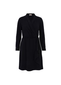 Cartoon , Wickelkleid »Wickelkleid mit Volant« , Schwarz , EURO , 38 -EURO , 38 , Passform: Figurnah