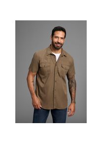 Arizona, Herren, Kurzarmhemd im Western-Stil, olive, N-Gr, 51/52 (5XL) -N-Gr, olive, Twillhemd im Freizeit Look