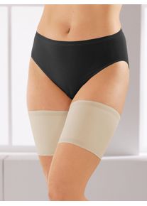 wäschepur Dames Dijenband in zand ,maat 36/38, Witt, 82% Polyamide, 18% Elastan