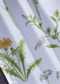 Gardin med blomsterm&oslash;nster (1-pack), gr&oslash;nn, st&oslash;rrelse 145x144 cm, bonprix