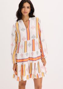 Abito tunica in viscosa fluente, Bianco, Taglia 50, bonprix