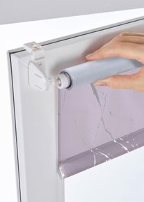 Tenda a rullo filtrante in fantasia lucida, Grigio, Taglia 150x45 cm, bonprix