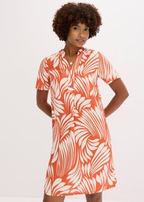 Abito tunica in viscosa fluente, Marrone, Taglia 50, bonprix