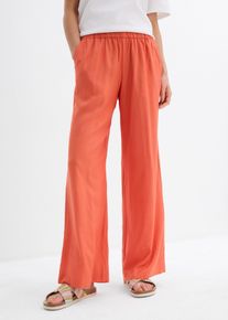 Pantaloni a palazzo con cinta comoda, Rosso, Taglia 60, bonprix