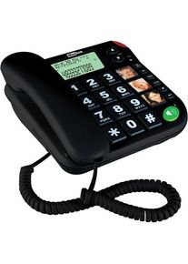 Maxcom KXT480CZ telephone Analog telephone Caller ID Black, Telefon, Schwarz