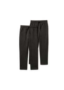 Tchibo - 2 Kinder-Sporthosen - Unisex - Gr. 170/176 - schwarz