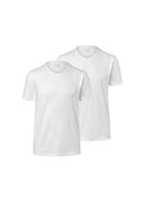 Tchibo - 2 Jersey-Halbarm-Unterhemden - Herren - Gr. L/6 - wei&szlig;