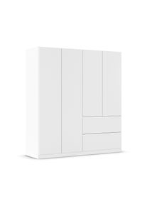Rauch Drehtürenschrank 4-türig »Joel« - 181x54x197cm - weiß - Holz
