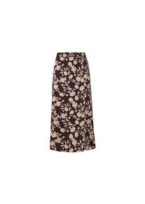 Tchibo - Rock mit Alloverprint - Damen - Gr. 36 - dunkellila/geblümt