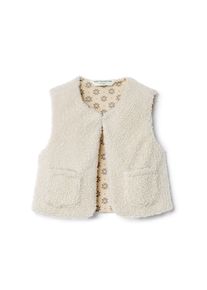 Tchibo - Kinder-Teddyweste - Mädchen - Gr. 86/92 - weiß
