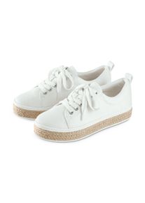 Tchibo - Canvas-Sneaker - Damen - Gr. 37 - weiß