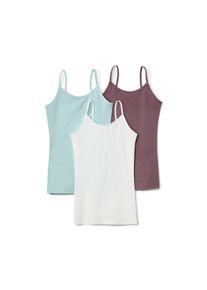 Tchibo - 3 Kinder-Unterhemden - M&auml;dchen - Gr. 158/164 - hellblau