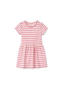 Tchibo - Baby-Jerseykleid - Baby - Gr. 62/68 - wei&szlig;/gestreift