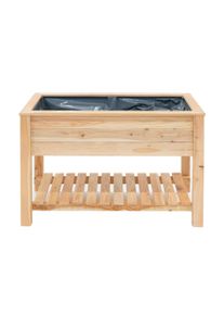 Tchibo - Stelzenhochbeet mit Boden - 120x65x75cm - naturfarben - Holz