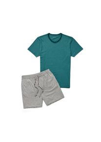 Tchibo - Shorty-Pyjama-Set - Herren - Gr. XL - hellgrau/gestreift