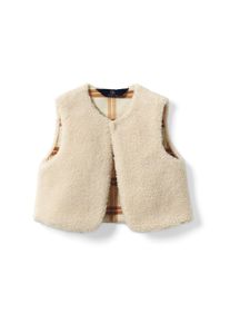Tchibo - Kleinkind-Teddyweste - Mädchen - Gr. 110/116 - creme