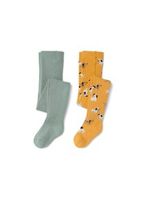 Tchibo - 2 Kinder-Thermostrumpfhosen - Unisex - Gr. 86/92 - gelb/jacquard