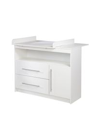 Roba Wickelkommode »Maren« mit 2 Schubladen - 88,5x75x98,5cm - weiß - Holz / Metall