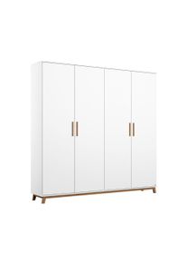 Rauch Kleiderschrank »Carlsson« mit Drehtüren - 181x53x203cm - braun - Holz / Holz / Eichenholz