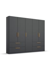 Rauch Drehtürenschrank »Skandi« - 226x54x210cm - grau - Holz