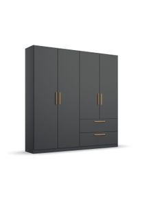 Rauch Drehtürenschrank »Skandi« - 181x54x210cm - grau - Holz