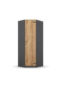 Rauch Eckkleiderschrank »Butte« - 85x72x197cm - grau - Holz / Holz