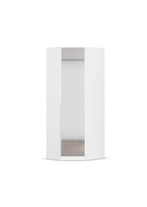 Tchibo - Eckschrank »Memphis« mit Spiegeln - 85x72x210cm - weiß - Holz / Holz