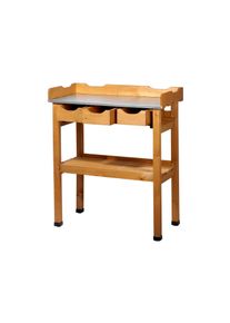 Tchibo - Pflanztisch mit Schubladen - 40x80x90cm - naturfarben - Holz / Holz