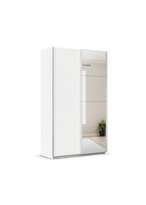 Rauch Schwebetürenschrank »Quadra« - 136x62x229cm - weiß - Holz