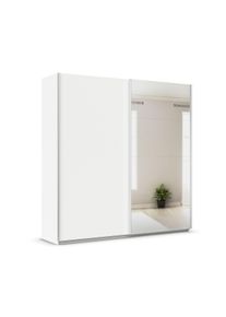 Rauch Schwebetürenschrank »Quadra« - 226x62x229cm - weiß - Holz