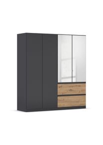Rauch Kleiderschrank »Joel« - 181x54x197cm - grau - Holz