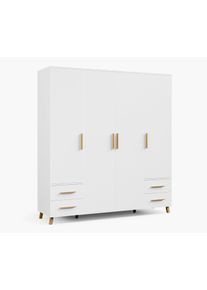 Rauch Drehtürenschrank »Shinjo« - 187x53x203cm - braun - Holz