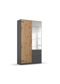 Rauch Drehtürenschrank »Butte« - 92x57x197cm - grau - Holz
