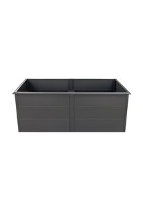 Tchibo - Hochbeet mit Schneckenschutz - 200x100x77cm - anthrazit - Stahl
