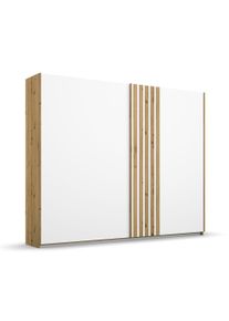 Rauch Schwebetürenschrank »Mosbach« - 226x62x210cm - weiß - Holz / Holz