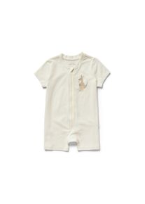 Tchibo - Kurzer Baby-Schlafanzug - Gr. 98/104 - creme/print