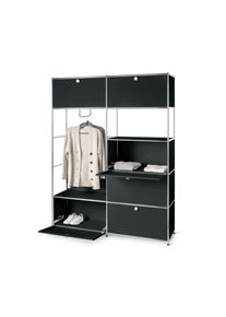 Tchibo - Systemschrank Metall »Cn3« - 152x40x1945cm - schwarz - Stahl / Aluminium / Kunststoff